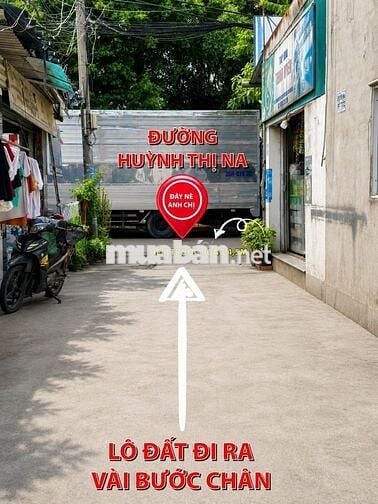 🔥 LÔ ĐẤT ĐẸP – 2 MẶT TIỀN TRƯỚC SAU - HUỲNH THỊ NA, HÓC MÔN 🔥