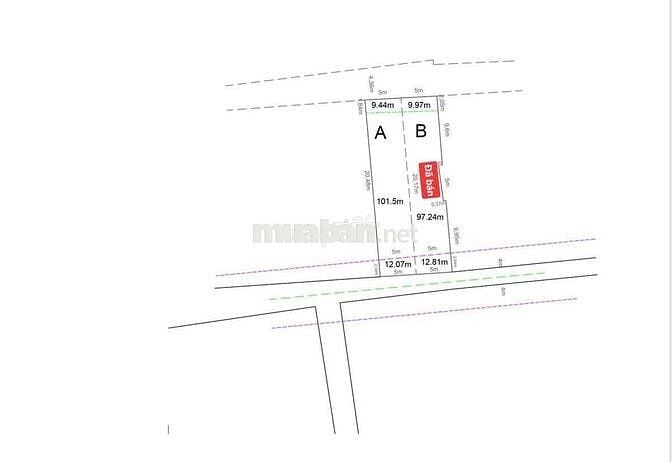 🔥 LÔ ĐẤT ĐẸP – 2 MẶT TIỀN TRƯỚC SAU - HUỲNH THỊ NA, HÓC MÔN 🔥