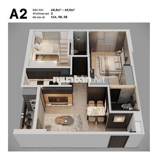 Chỉ chưa đến 2,4 tỷ sở hữu ngay căn hộ Ecolife Hòa Hiệp, giá gốc CĐT