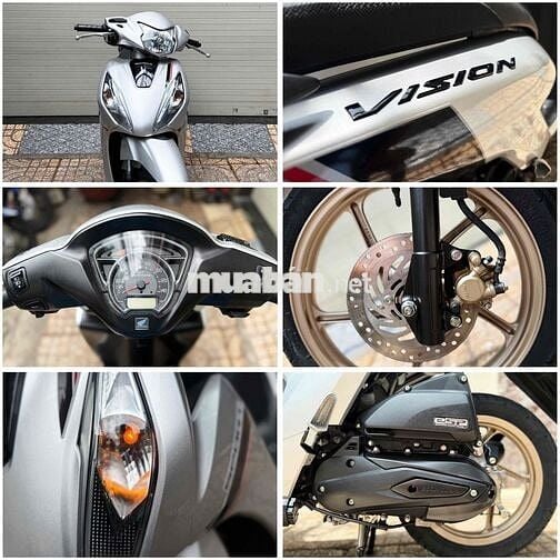 Honda Vision 110 - Bạc [Black] Porsche 2022
