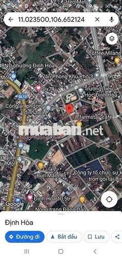 Đất mặt tiền DX80 Định Hoà 11x50m , thổ cư 200m2 gần 2 Bệnh Viện