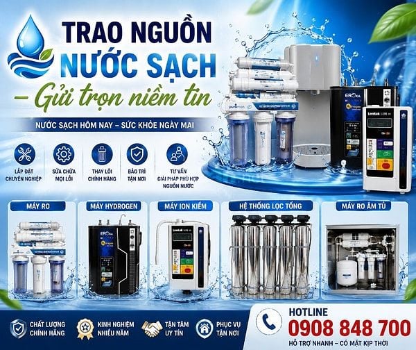 Chuyên mua bán sửa chữa thay lõi máy lọc nước tại nhà