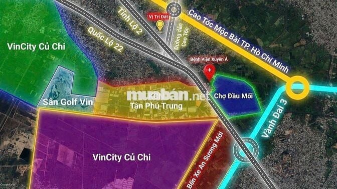 Tôi bán lô đất 88m² 850triệu ngay Khu công nghiệp Tân Phú Trung Củ Chi