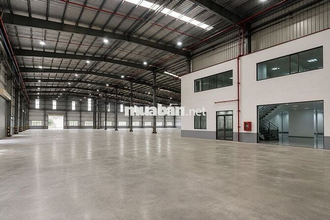 CHO THUÊ KHO 1.600M² – SẴN VĂN PHÒNG 200M², PCCC TỰ ĐỘNG, GIÁ CHỈ 50K