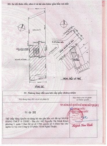 Bán nhà chung cư, diện tích 91 m2, lầu 3A, số 3-5 Nguyễn Thái Bình, Q1