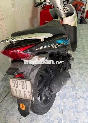 Honda Vision 2012 Bạc-Đen