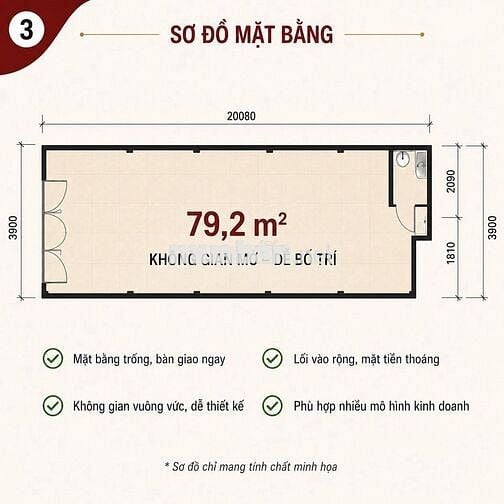 CHO THUÊ MẶT BẰNG TẦNG TRỆT – KHÁCH SẠN A25