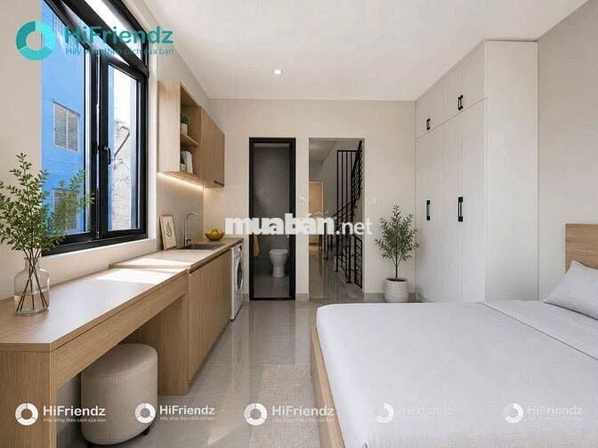 Cho thuê căn hộ studio Ban Công _ Cạnh Hoàng Diệu 2