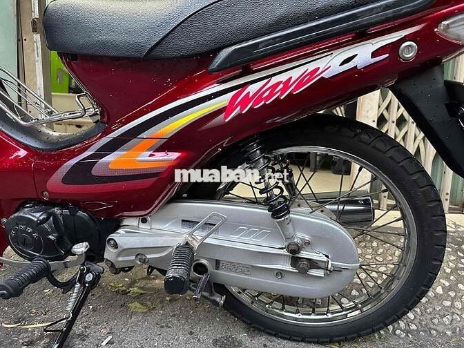 Honda Wave Anpha 2020 lốc đen chữ cong Đỏ