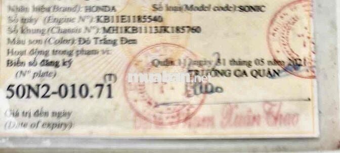 Honda Sonic 150cc Đỏ đen Nhập khẩu