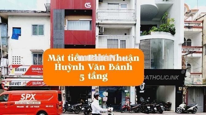 MẶT TIỀN HUỲNH VĂN BÁNH, P11, PHÚ NHUẬN | 5 TẦNG | 21 TR/TH | 9.5 TỶ