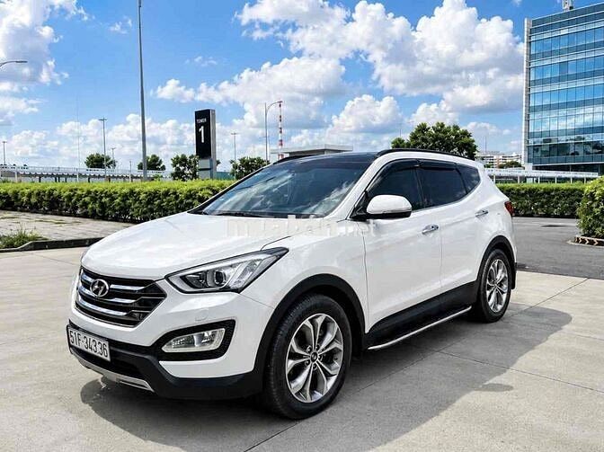Hyundai Santafe 2015 Full xăng 2 cầu Tự động Trắng