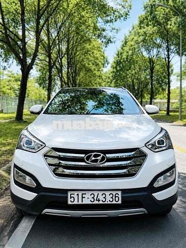 Hyundai Santafe 2015 Full xăng 2 cầu Tự động Trắng