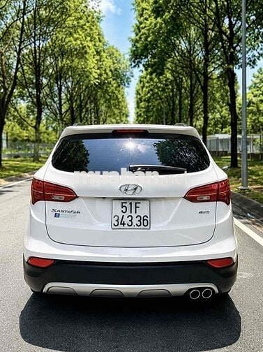 Hyundai Santafe 2015 Full xăng 2 cầu Tự động Trắng