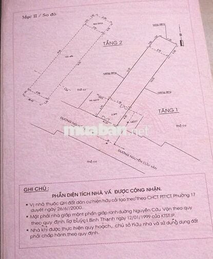 chính chủ bán nhà 104 Nguyễn Cửu Vân- Bình Thạnh. giá 265tr/m2- 108m2