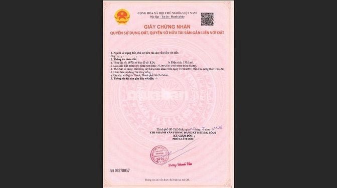 Bán nhanh lô đất 5x30 có sẵn 80m² thổ cư