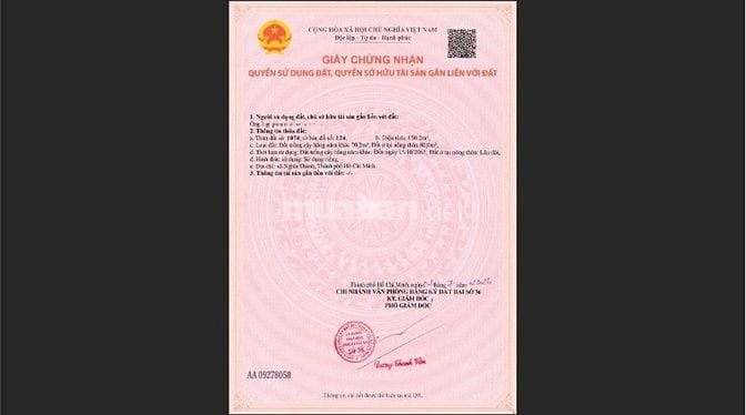 Bán nhanh lô đất 5x30 có sẵn 80m² thổ cư
