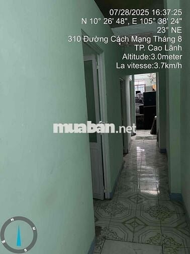 Cần bán nhà cấp 4, mặt tiền đường CMT8, cách Trạm Y Tế P3 100m.