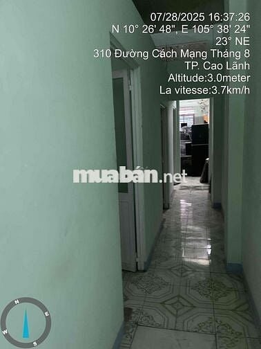 Cần bán nhà cấp 4, mặt tiền đường CMT8, cách Trạm Y Tế P3 100m.