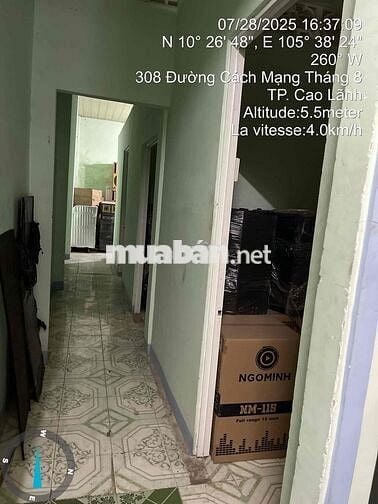 Cần bán nhà cấp 4, mặt tiền đường CMT8, cách Trạm Y Tế P3 100m.