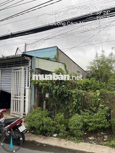 Cần bán nhà cấp 4, mặt tiền đường CMT8, cách Trạm Y Tế P3 100m.