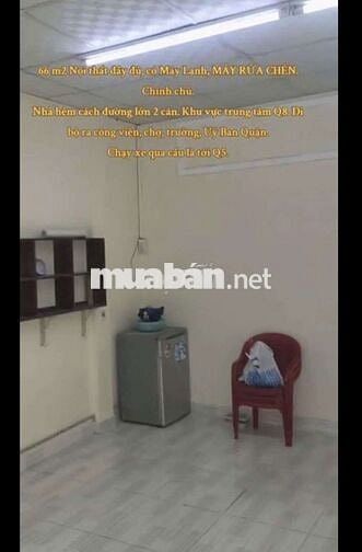 CHO THUÊ NHÀ NGUYÊN CĂN TẠI P5 Q8