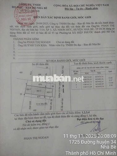 ĐẤT NỀN CÓ NHÀ MẶT TIỀN Nhơn Đức - Nhà Bè