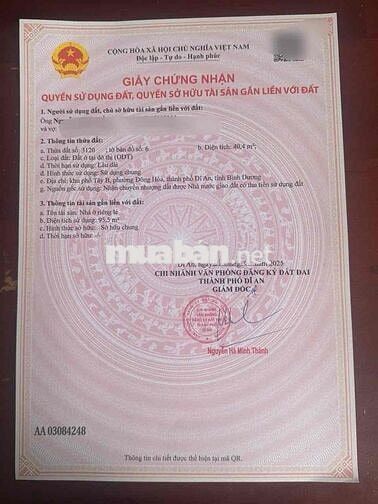 Mặt Tiền KDBB Hoàng Hoa Thám P.Đông Hoà