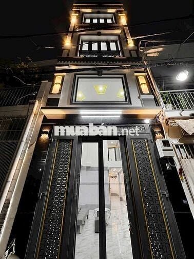 HẺM Ô TÔ PHÚ NHUẬN - NHÀ ĐẸP XÂY MỚI 5 TẦNG, THANG MÁY - CN 44M2 