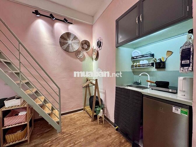 Chung Cư Cũ_ Dạng Gác 25m2 Full NT_ Cho Thuê Dài Hạn_Ngay Chợ BThanh