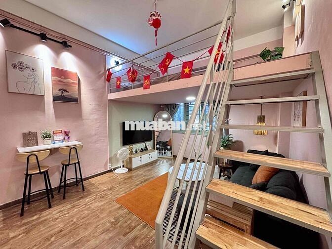 Chung Cư Cũ_ Dạng Gác 25m2 Full NT_ Cho Thuê Dài Hạn_Ngay Chợ BThanh