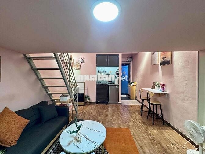 Chung Cư Cũ_ Dạng Gác 25m2 Full NT_ Cho Thuê Dài Hạn_Ngay Chợ BThanh