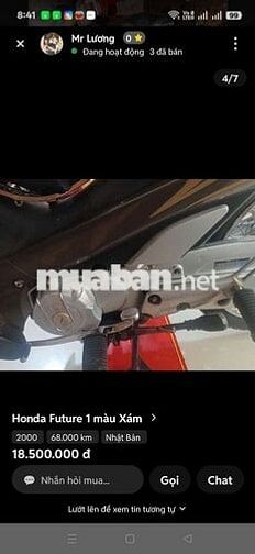 Honda Future 1 2000 Xám 68.000 km