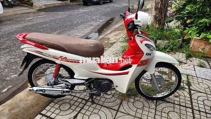 SYM Angela 50cc Trắng, Đỏ