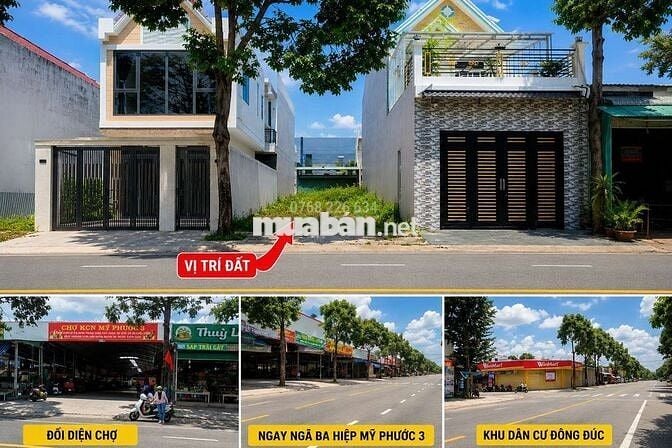 Đối diện chợ ngay ngã ba Hiệp Mỹ Phước 3, Bến Cát • 150m² 💰5🧄6
