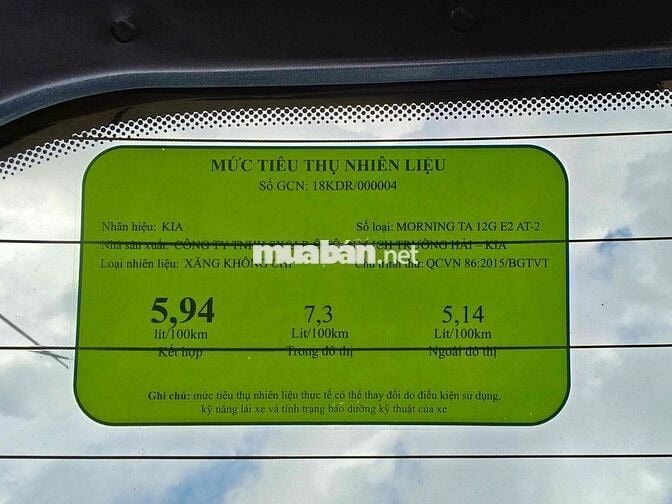 🔴 Kia Morning 1.25 S AT 2019 Xanh xám