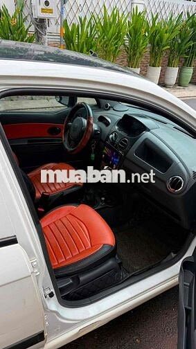 Chevrolet Spark Van 2014 Trắng Ghế da