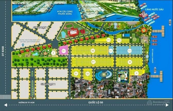 Bán lô đất mặt tiền QL50 ( mở rộng 40m)