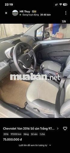 Chevrolet Spark Van 2016 1.2 LS Số sàn Trắng