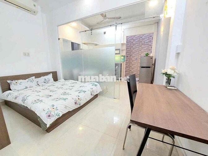 🌿 Studio tầng trệt có sân sau riêng, full nội thất, không gian thoáng