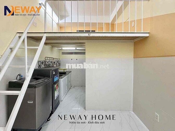 PHÒNG TRỌ CÓ GÁC ĐẦY ĐỦ NỘI THẤT - MÁY GIẶT - BAN  CÔNG - TÔ HIỆU