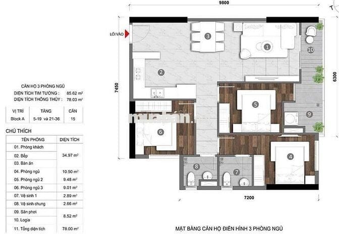 CHÍNH CHỦ CẦN BÁN CĂN GÓC 3PN – OPAL SKYLINE SÁT BV QUỐC TẾ BECAMEX