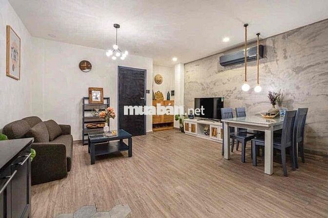 Căn hộ 1 phòng ngủ 60m2 style Modern Industrial, full nội thất cao cấp