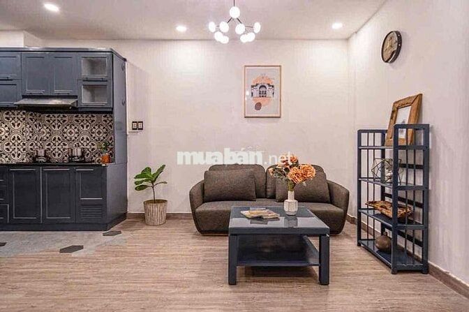 Căn hộ 1 phòng ngủ 60m2 style Modern Industrial, full nội thất cao cấp