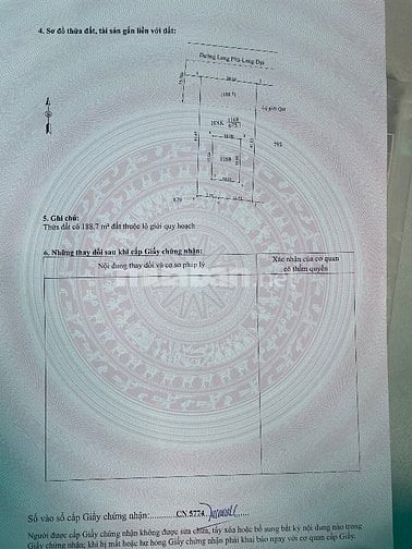 Đất xây biệt thự 800m2 mt đường nhựa chính chủ