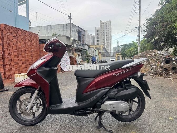 Honda Vision Thái 2025 màu Đỏ