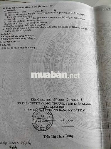 Bán dãy phòng trọ đang hoạt động 6 phòng, còn dư DT cất nhà.