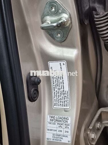 Toyota Vios E 2014 Số sàn