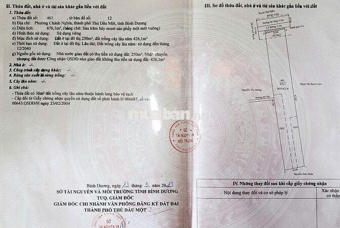 Hạ giá bán gấp giấy trọ gần công viên Bạch đằng thủ dầu một Bình Dương