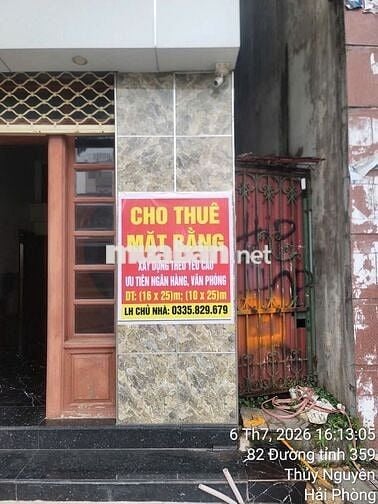 Cho thuê mặt bằng hiện trạng hoặc xây mới theo yêu cầu 16x25m